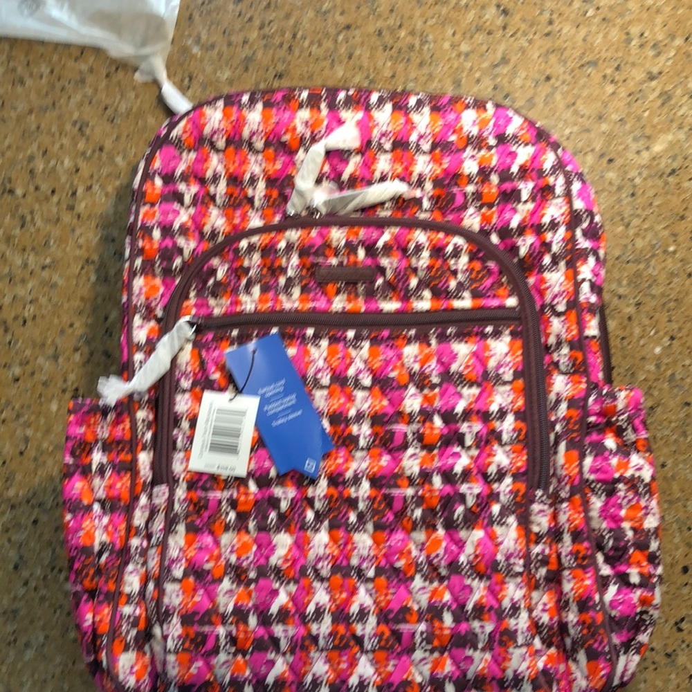 Vera Bradley Campus Tech Backpack in Houndstooth Tweed